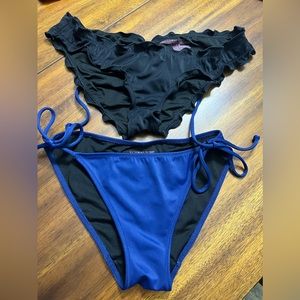Victoria Secret Swimsuit bikini bundle32B 34b Size small bottoms